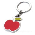 Sweet Apple Shape Metal Keychains For Souvenir Gifts And Promotions Can Custom Logo